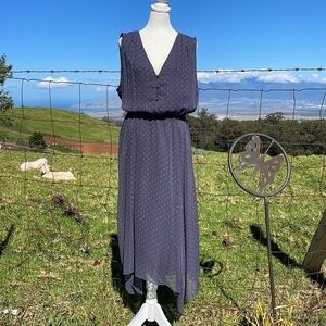 POLKA dot Swiss dot Sleeveless Witchery Maxi Dress 16